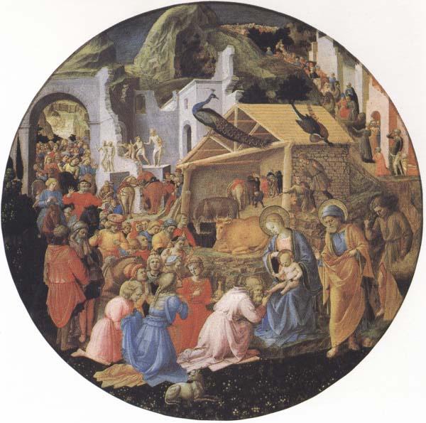 Sandro Botticelli Filippo Lippi,Adoration of the Magi Sweden oil painting art